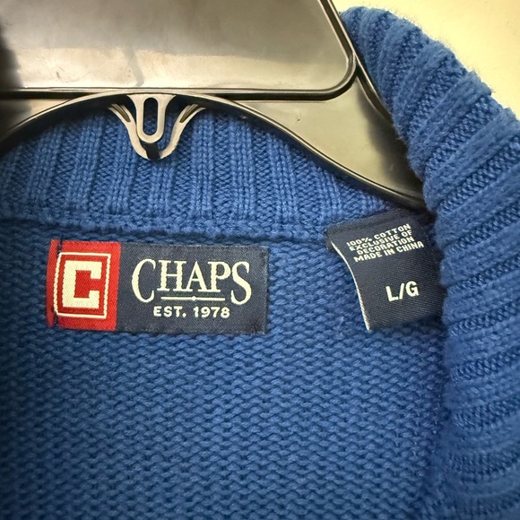 Chaps Men's Blue Sweater - Picture 5 of 5